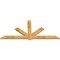 Ekena Millwork Kennewick Rough Sawn Timber Gable Bracket, Western Red Cedar, 96"W x 44"H x 2"D x 6"F, 11/12 Pitch GBW096X44X0206KEN00RWR - alternate 5